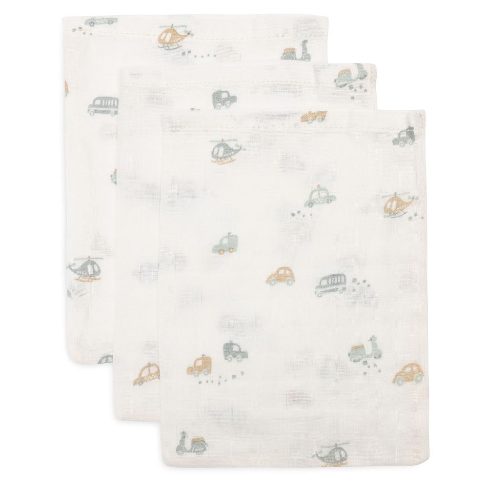 Muslin Washcloth 3pk - On The Go