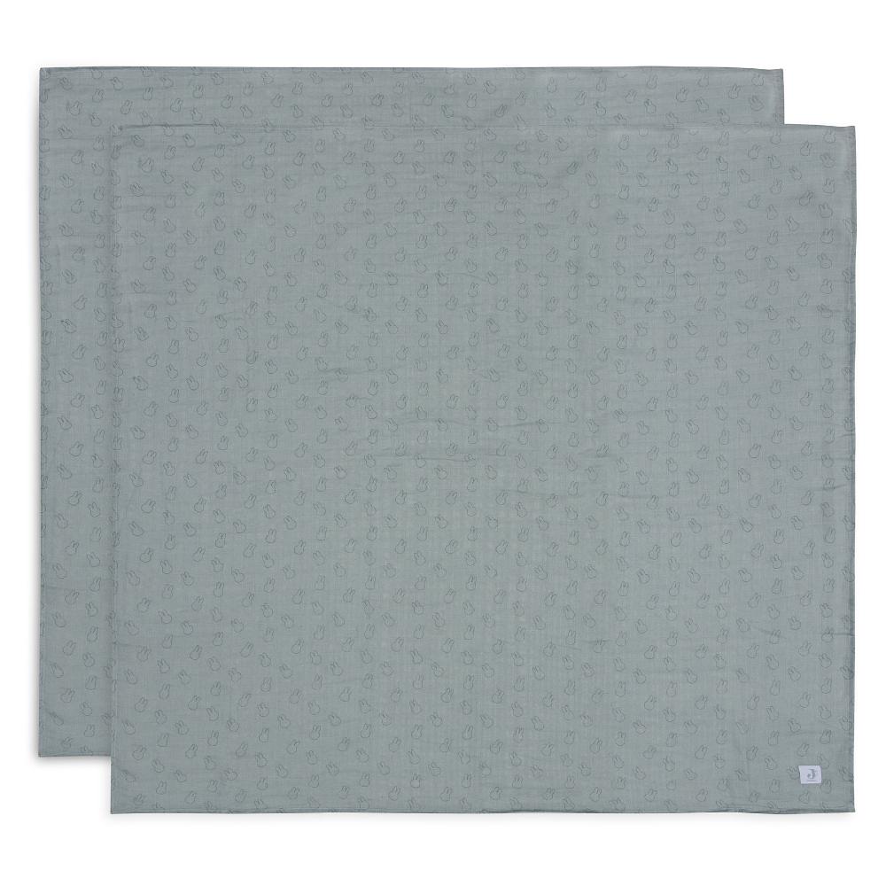 Muslin Swaddle 2pk - Miffy Sea Green
