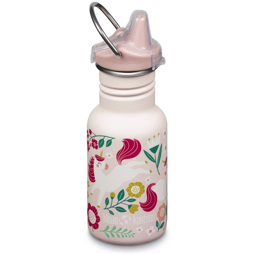 Kids Sippy Drink Bottle - Leaping Unicorns