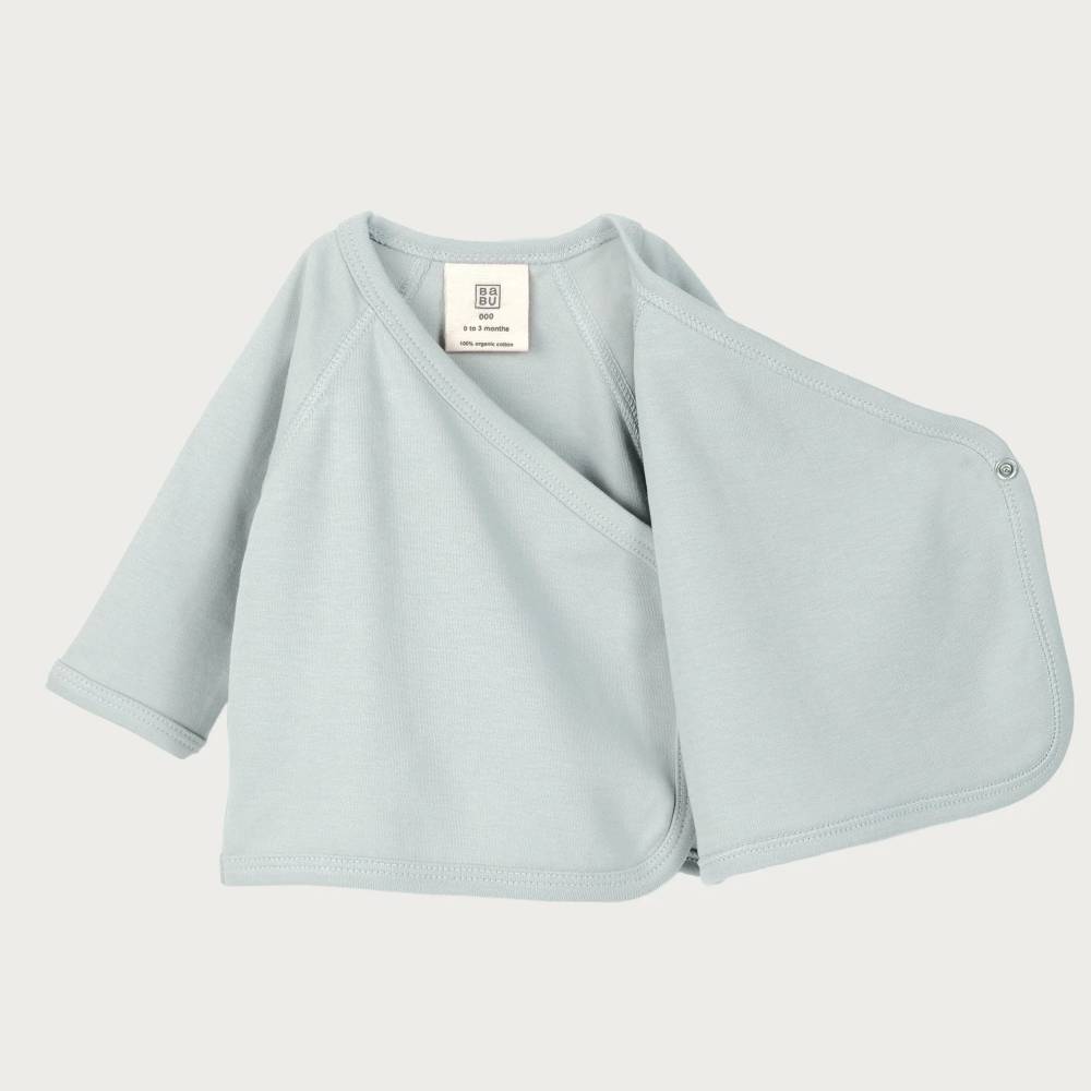 Cotton Kimono Cardigan - Sky