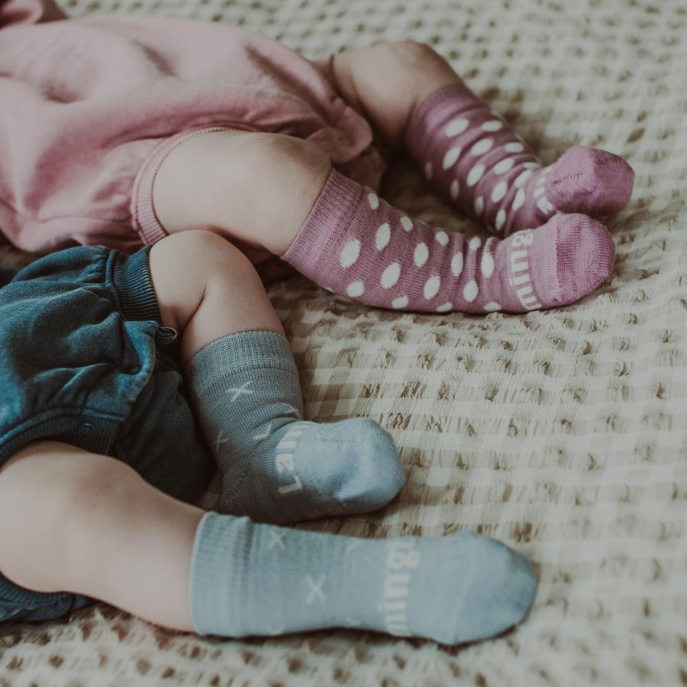 Baby Crew Merino Socks - Beau