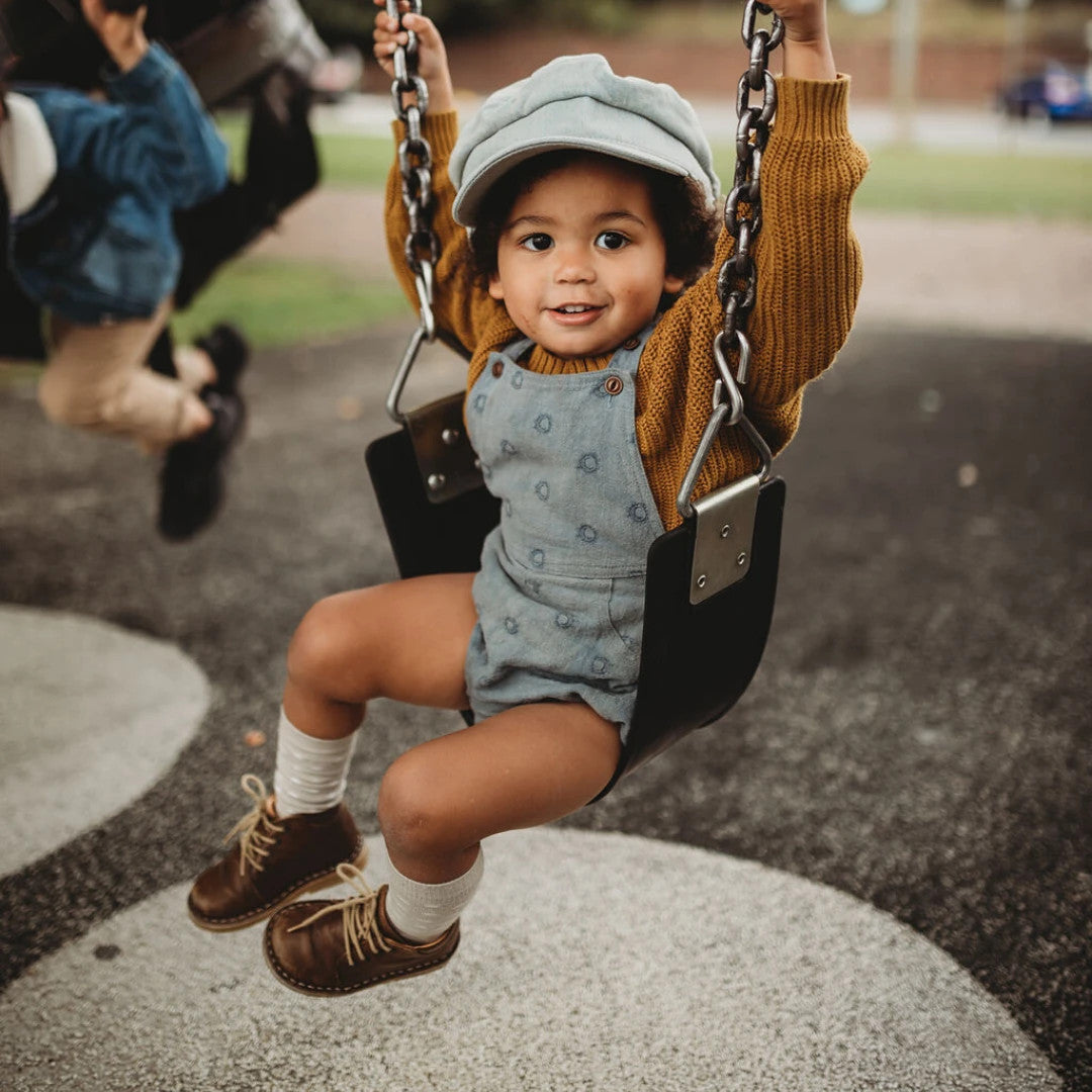 Baby Knee-High Merino Socks - Truffle
