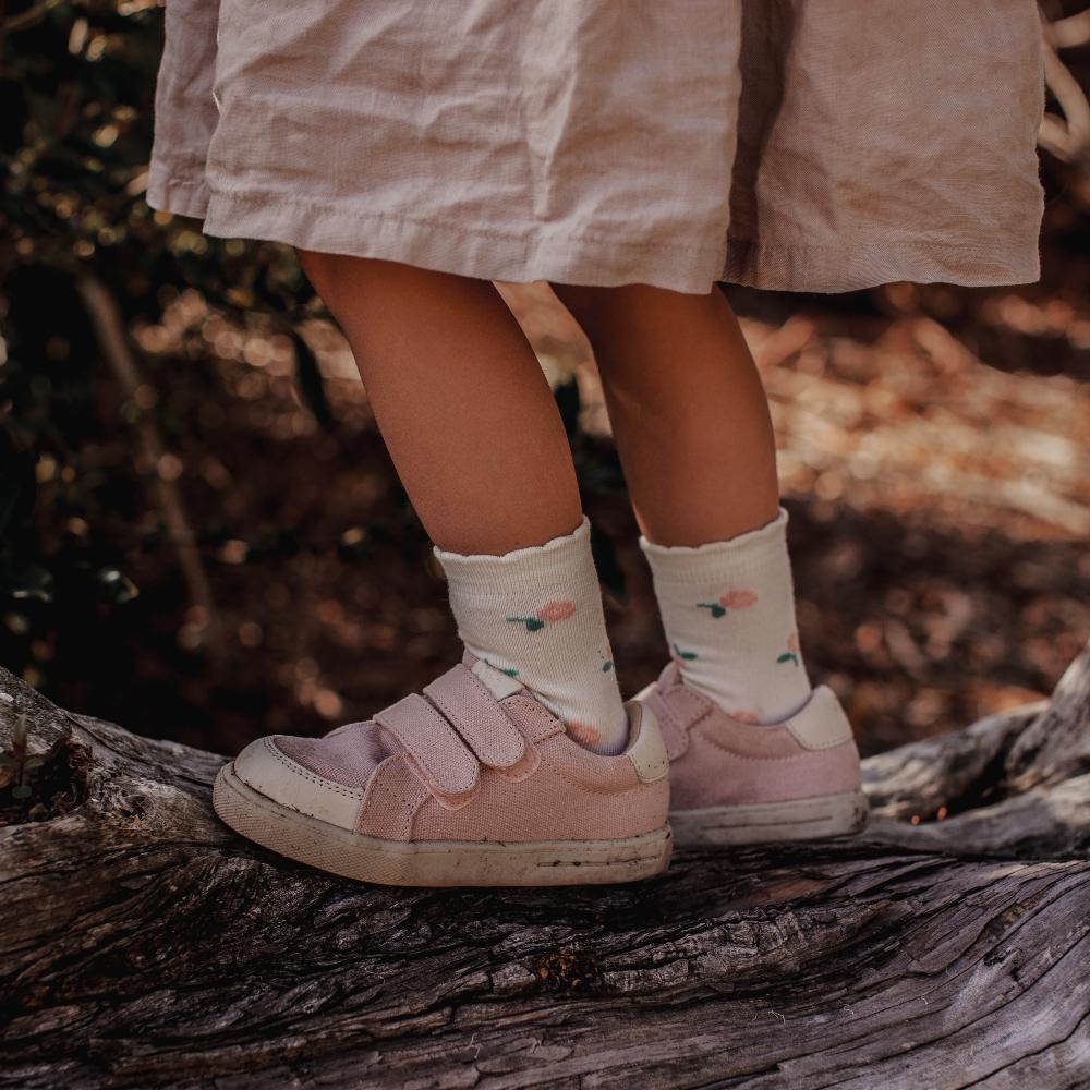 Kids Crew Merino Socks - Rosa