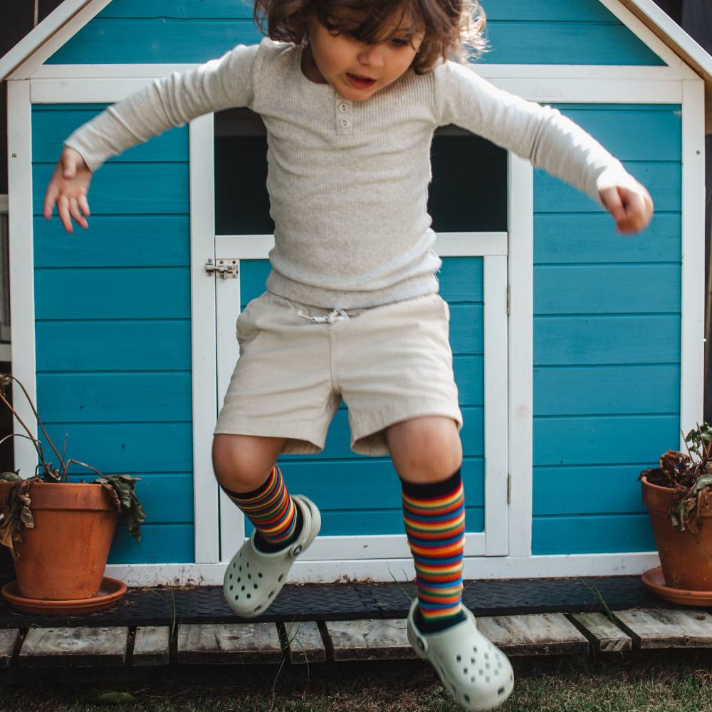 Kids Knee-High Merino Socks - Jester