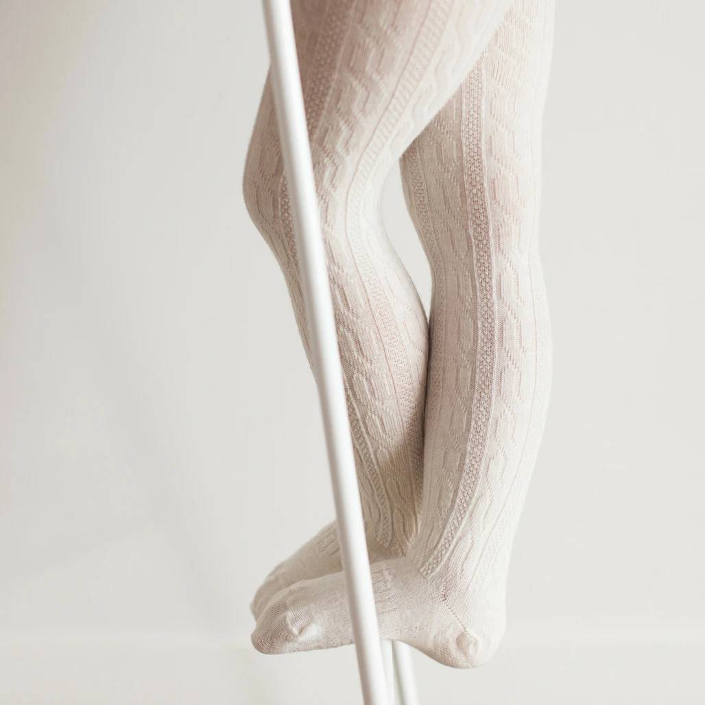 Baby Tights - Cable - Natural