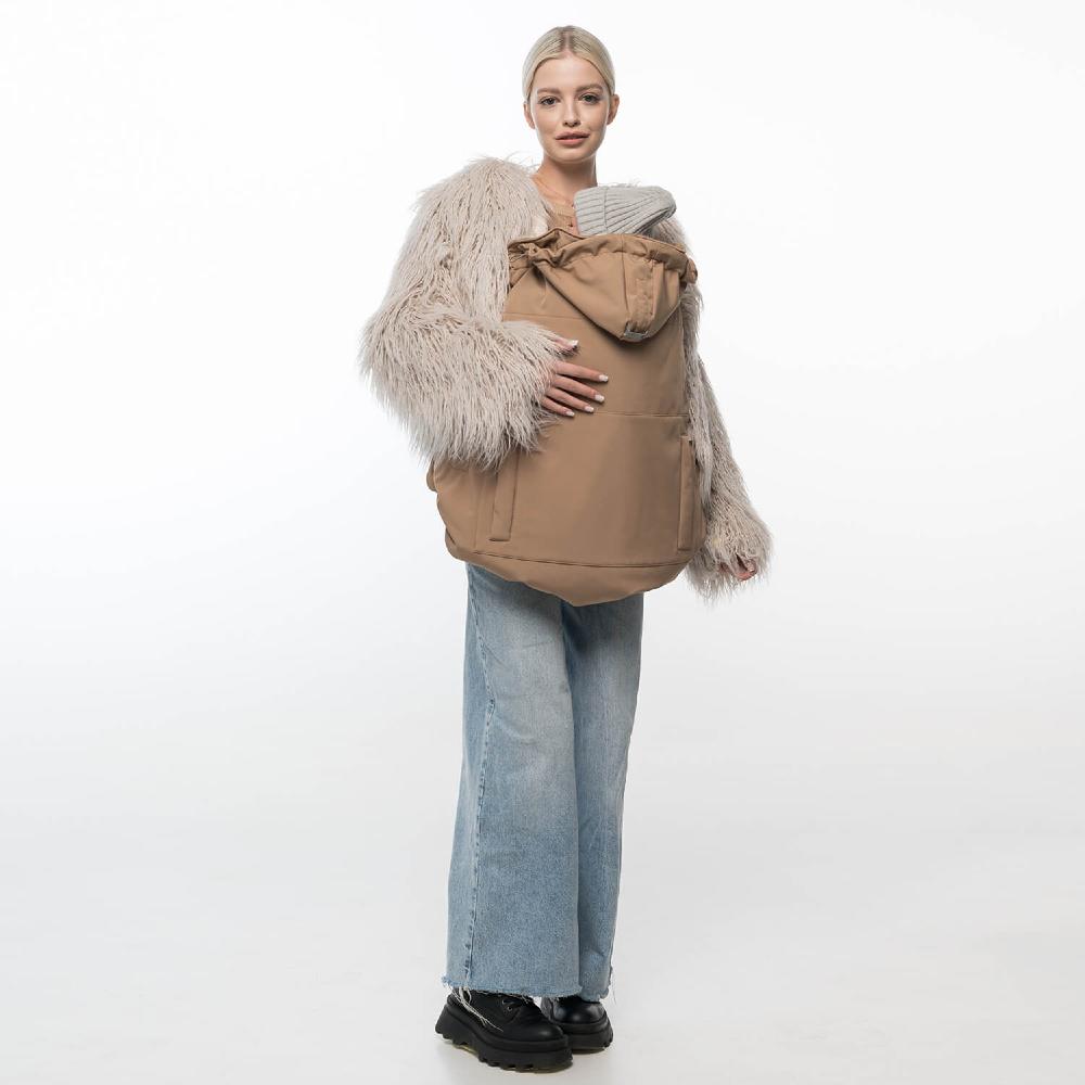 All-Season Softshell Babywearing Cover - Sand
