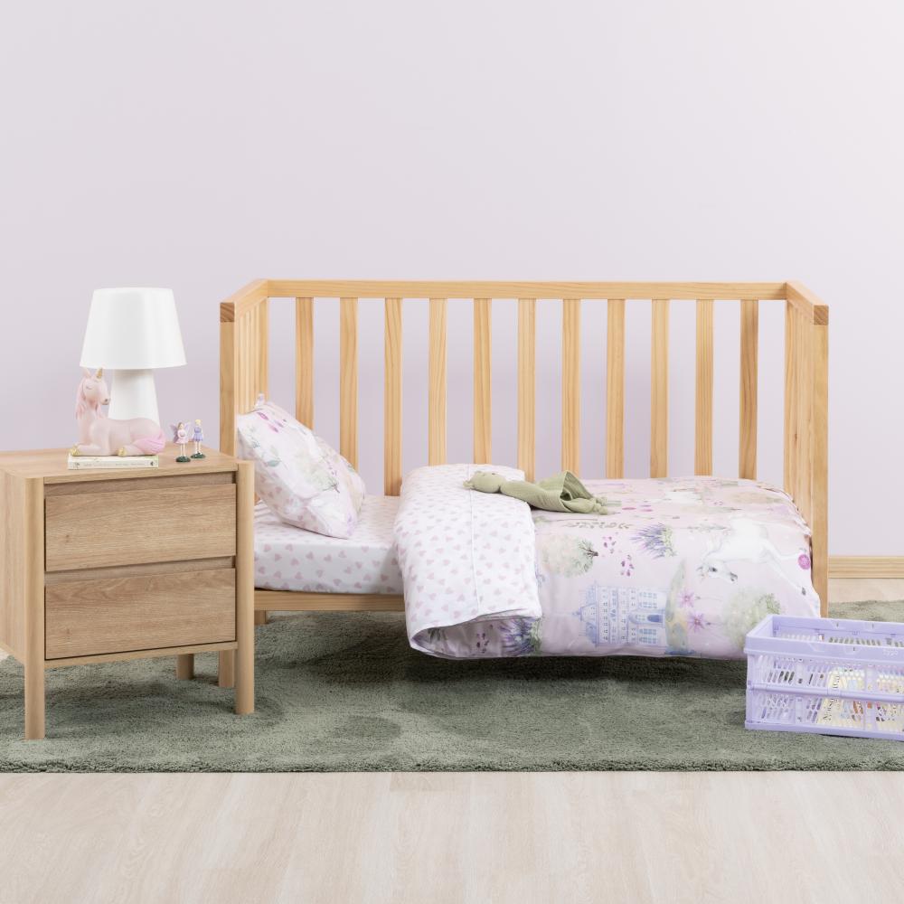 Cotton Cot Duvet Cover - Stardust Garden