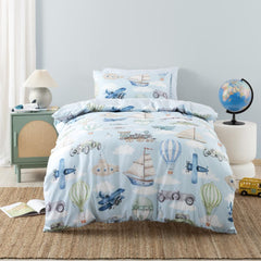 Cotton Duvet Cover Set - Jetset Journey