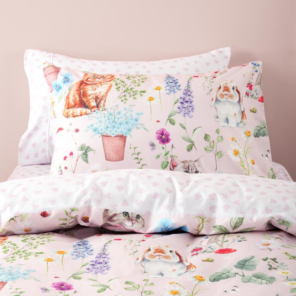 Cotton Duvet Cover Set - Woodland Whiskers