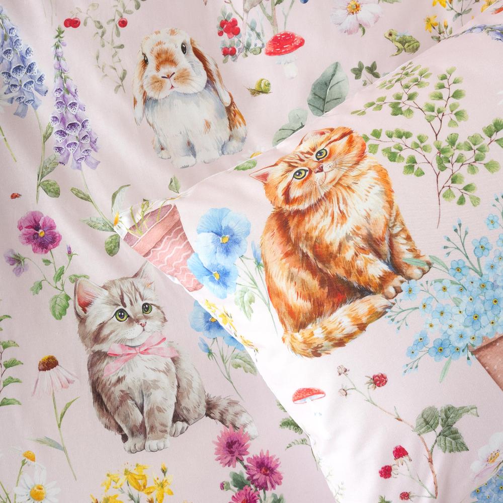 Cotton Duvet Cover Set - Woodland Whiskers