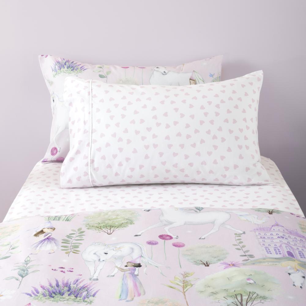 Cotton Fitted Sheet + Pillowcase Set - Lots of Love