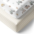 Jersey Fitted Sheet 2pk - Tractor Ride