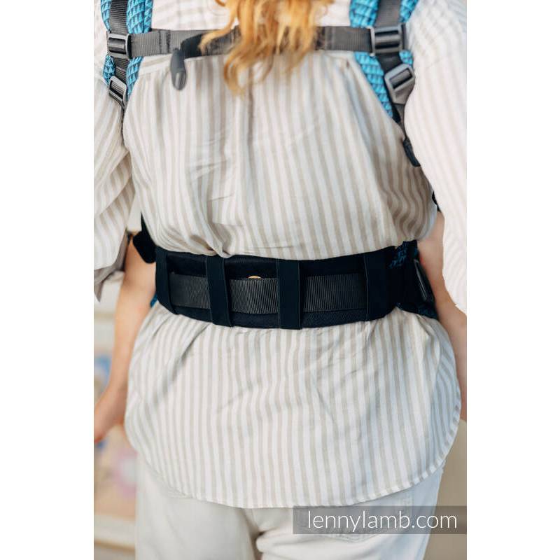 Lumbar Support - Little Herringbone Black Ebony