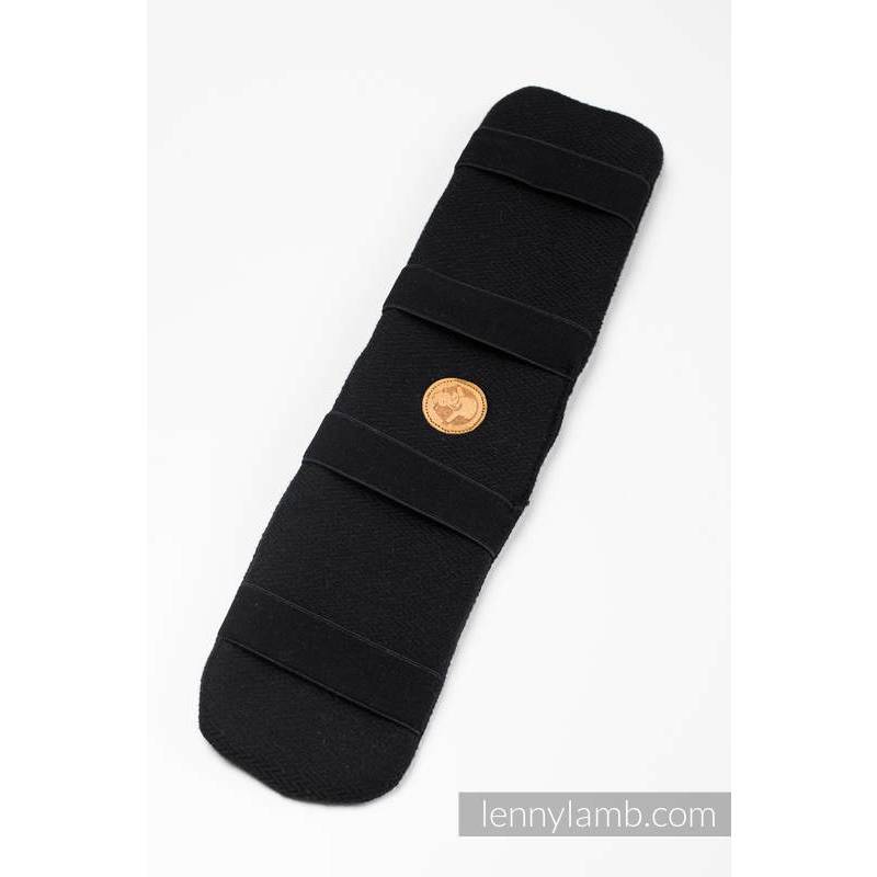 Lumbar Support - Little Herringbone Black Ebony
