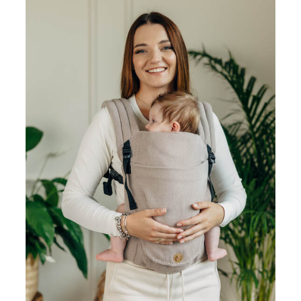LennyLight Carrier - Herringbone - Little Herringbone Almond
