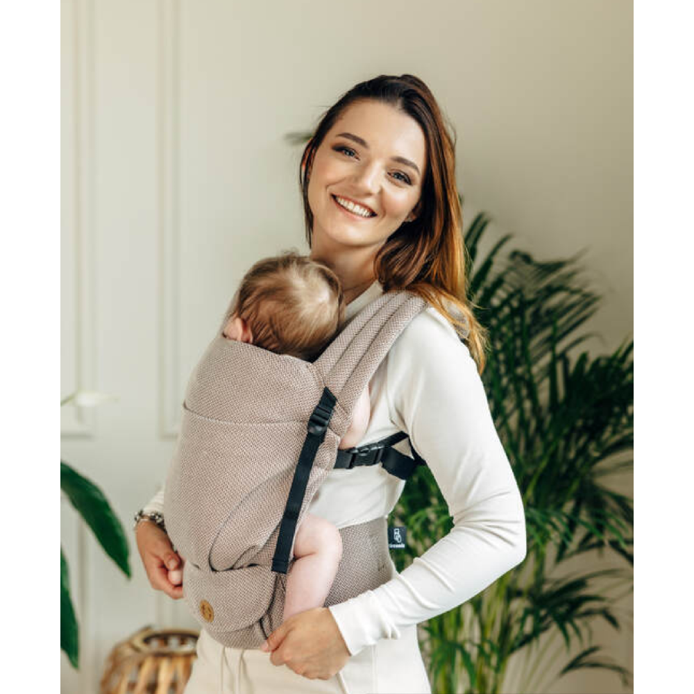 LennyLight Carrier - Herringbone - Little Herringbone Almond