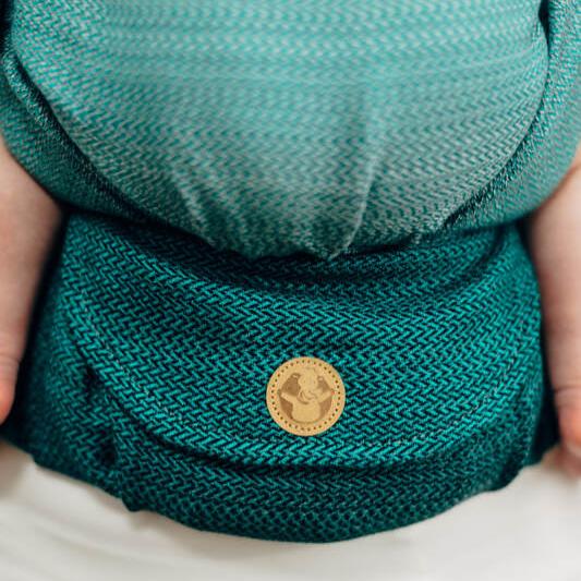 LennyLight Carrier - Herringbone - Little Herringbone Ombre Green