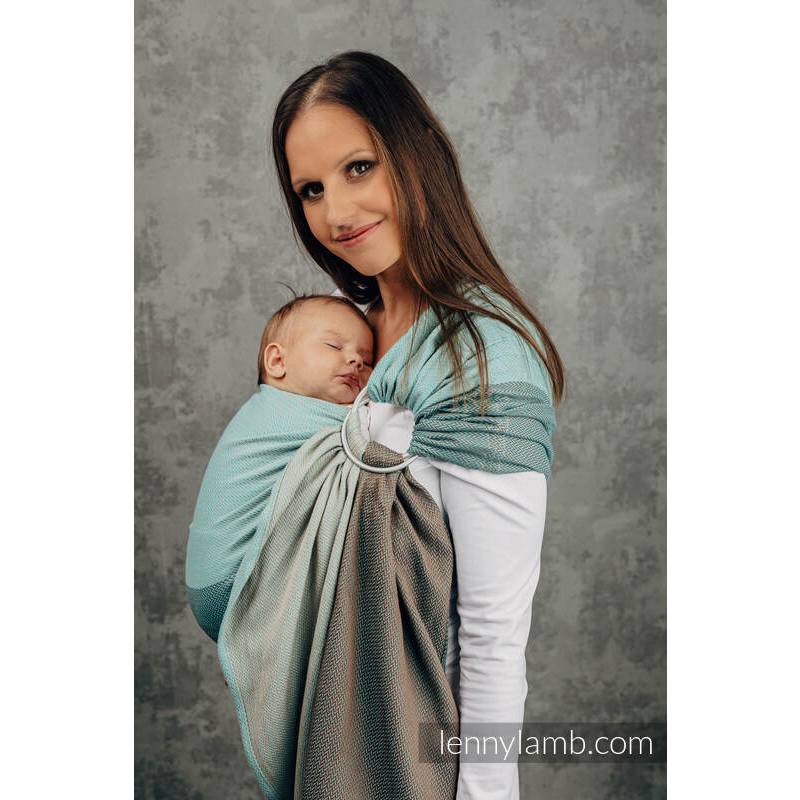 Herringbone Ring Sling - Little Herringbone Baby Mint