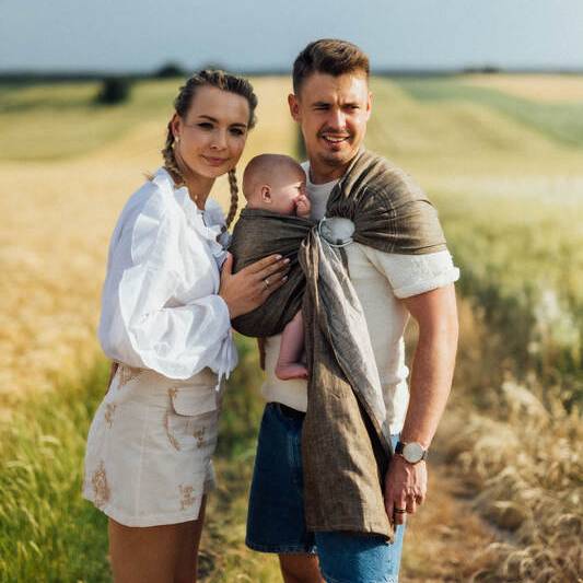 Linen Ring Sling - Arrow Wood