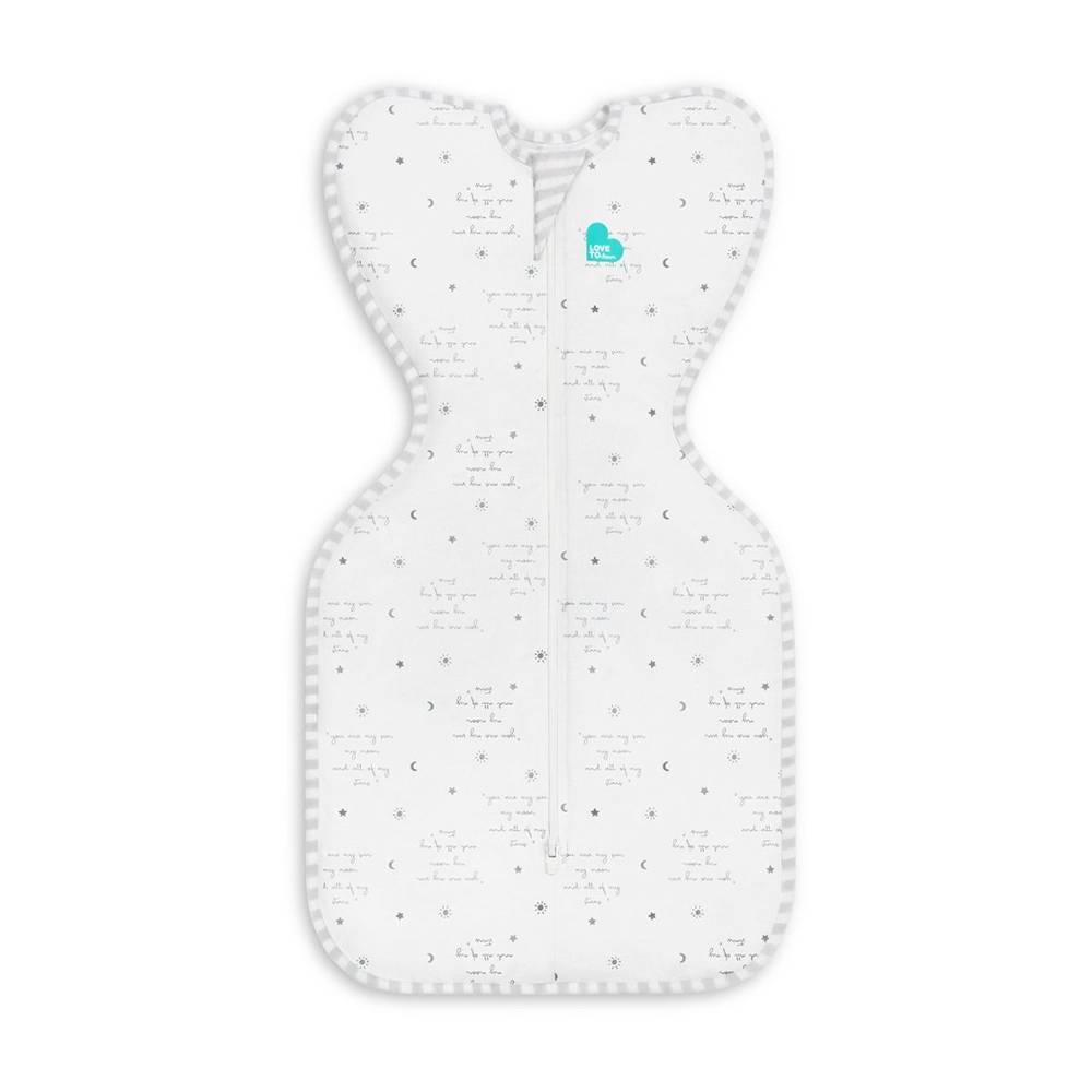 0.2 tog Swaddle Up Lite - You Are My White on a white background