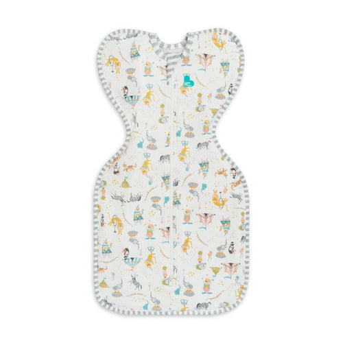 1.0 tog Swaddle Up Designer - Circus on a white background