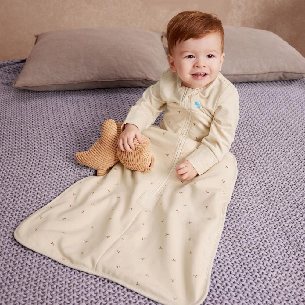1.5 tog Long Sleeve Sleep Bag - Twigs Oatmeal