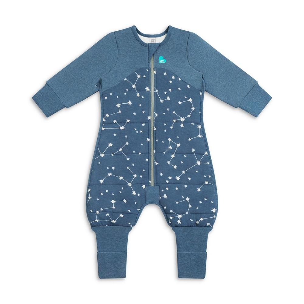 2.5 tog Sleepsuit - Stellar Denim on a white background