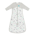 3.5 tog Sleeping Bag with Sleeves Extra Warm - Stars Mint on a white background