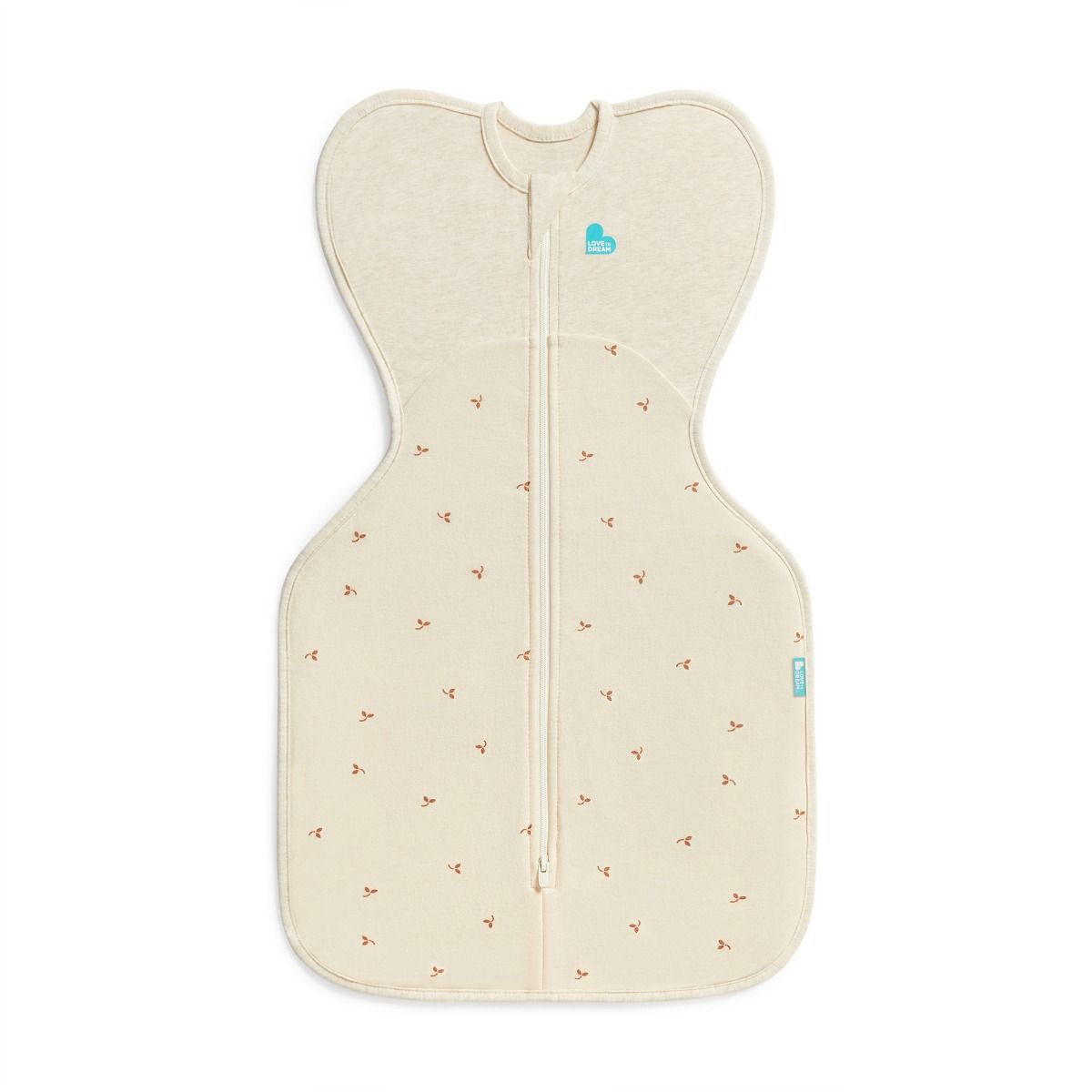 1.5 tog Swaddle Up All Seasons - Twigs on a white background