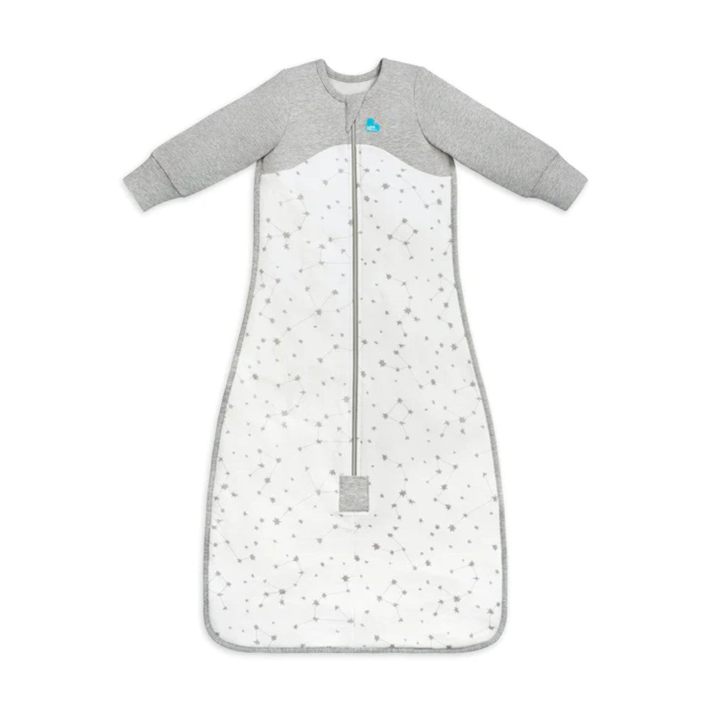 1.0 tog Organic Sleep Bag with Sleeves - Stellar on a white background