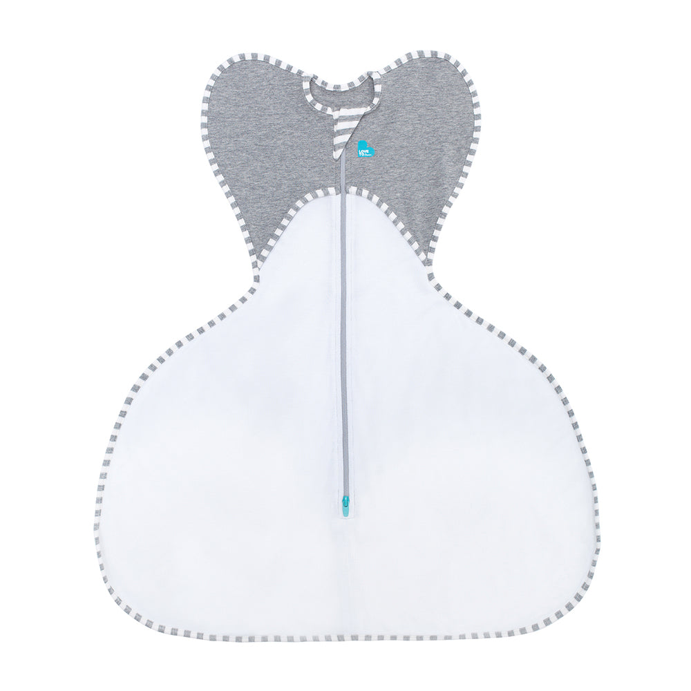 Swaddle Up Hip Harness Swaddle - White on a white background