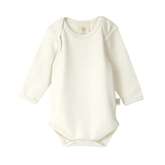 Babu Cotton Long Sleeve Bodysuit - Cream