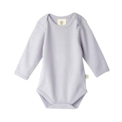 Babu Cotton Long Sleeve Bodysuit - Lavender
