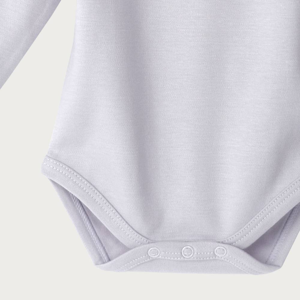 Babu Cotton Long Sleeve Bodysuit - Lavender