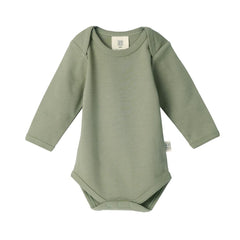 Babu Cotton Long Sleeve Bodysuit - Sage