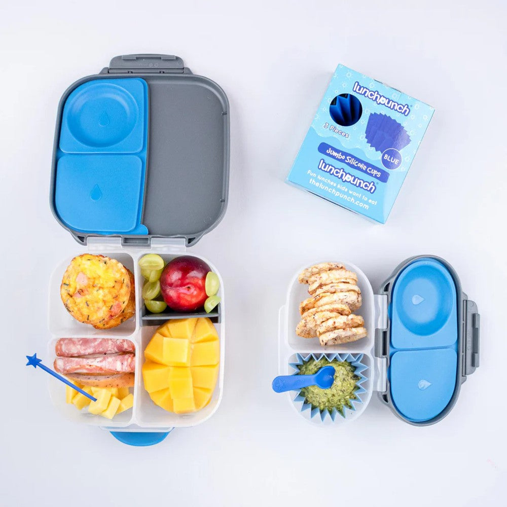 Jumbo Silicone Cups - Blue