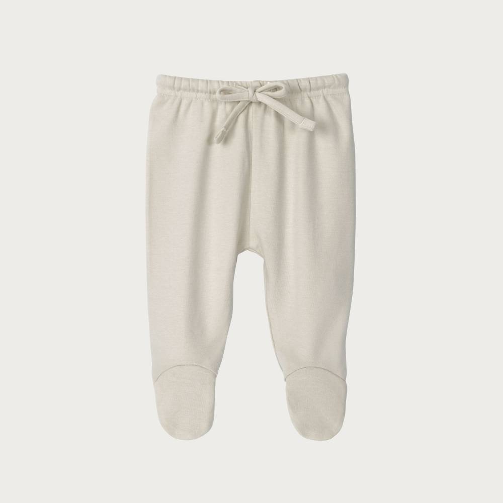 Cotton Footed Leggings - Oat