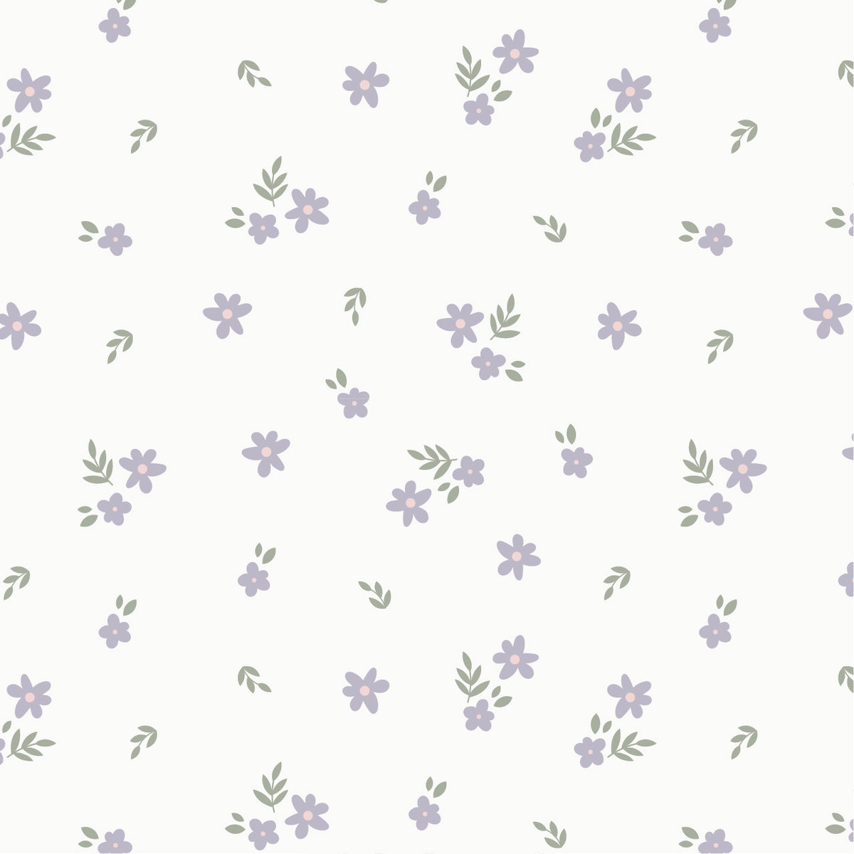 Basics Stretch Swaddle - Lilac Daisy