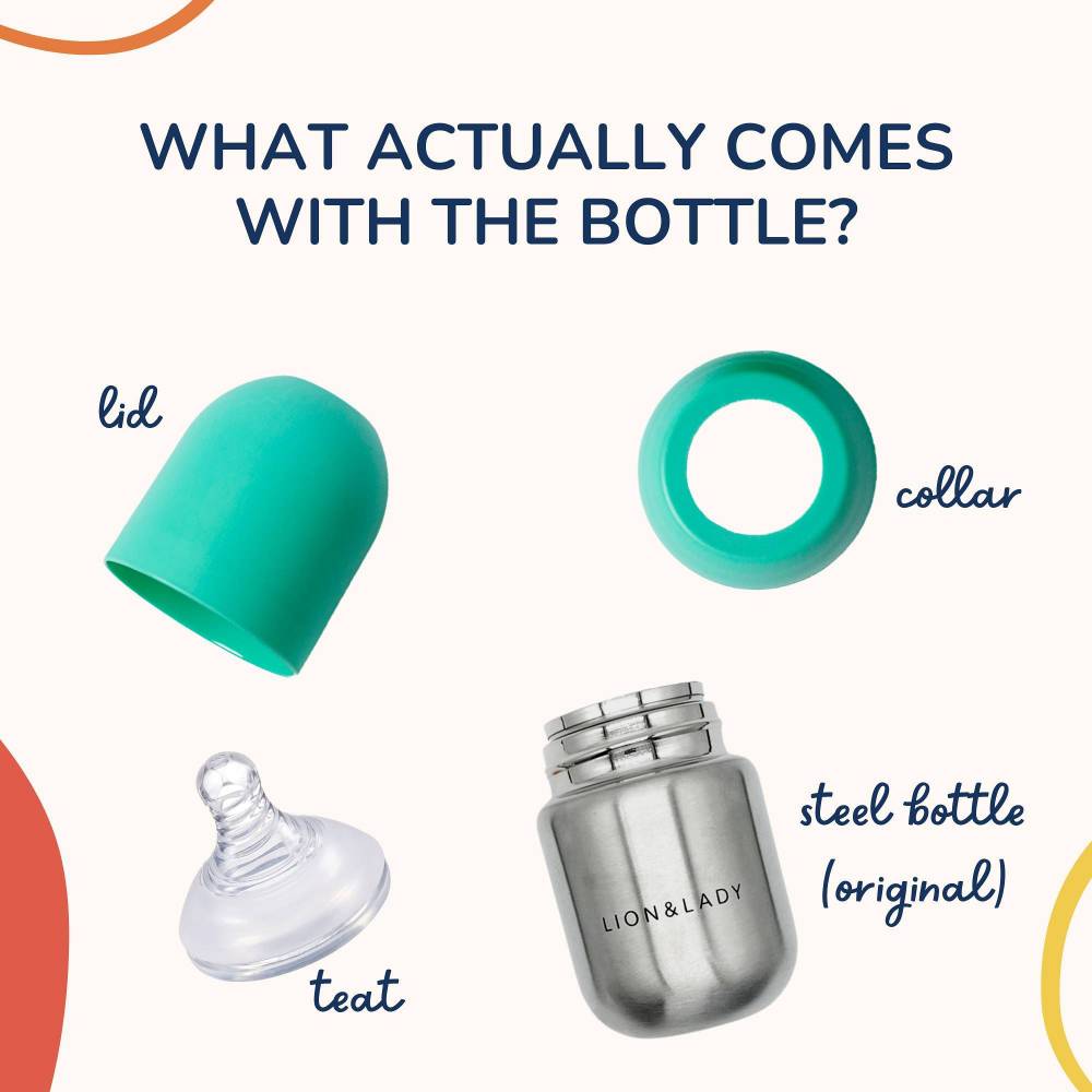 Stainless Steel Baby Bottle - Fuchsia Pink