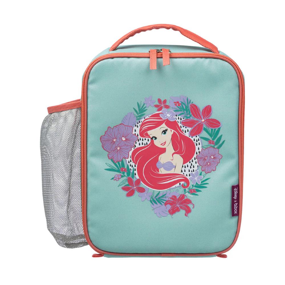 Insulated Lunch bag with Disney Princess Ariel mermaid design on a white background