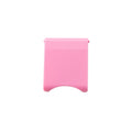 Pink plastic lunchbox clip on a white background