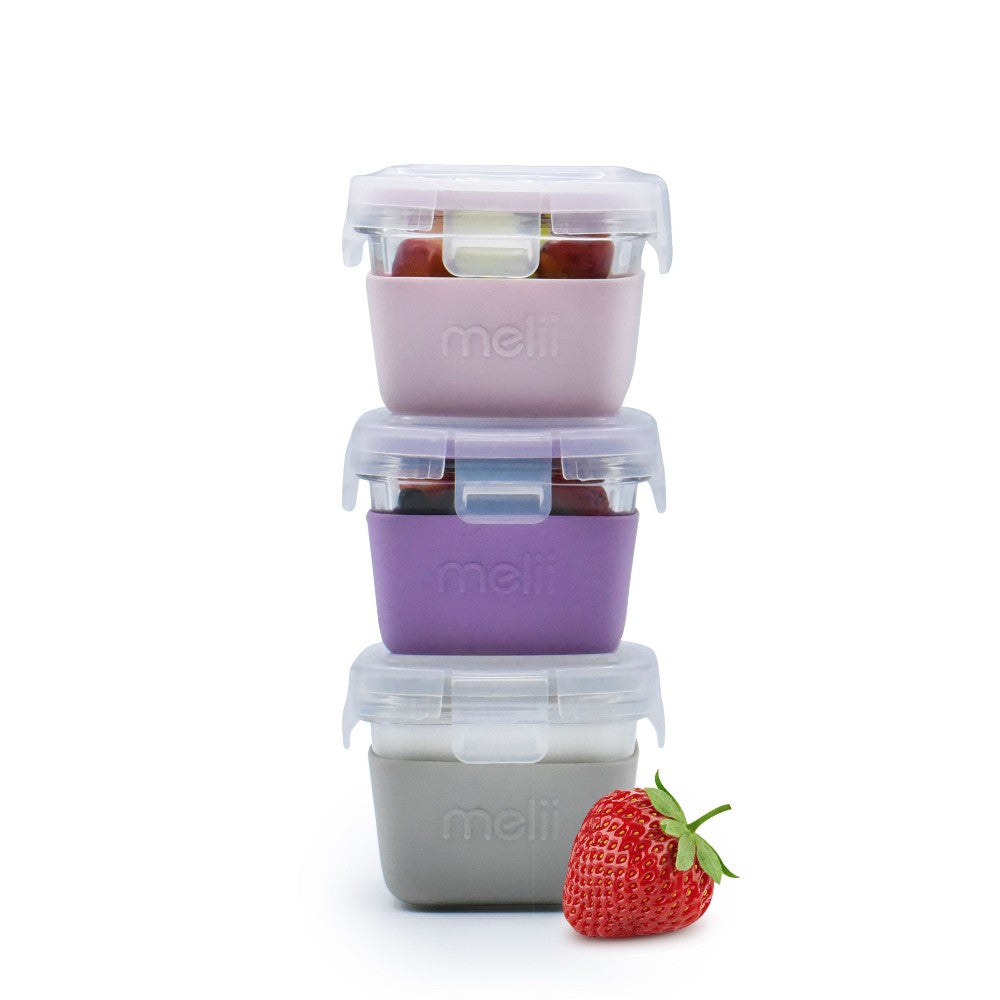 Melii Glass Containers, Stacked Shot