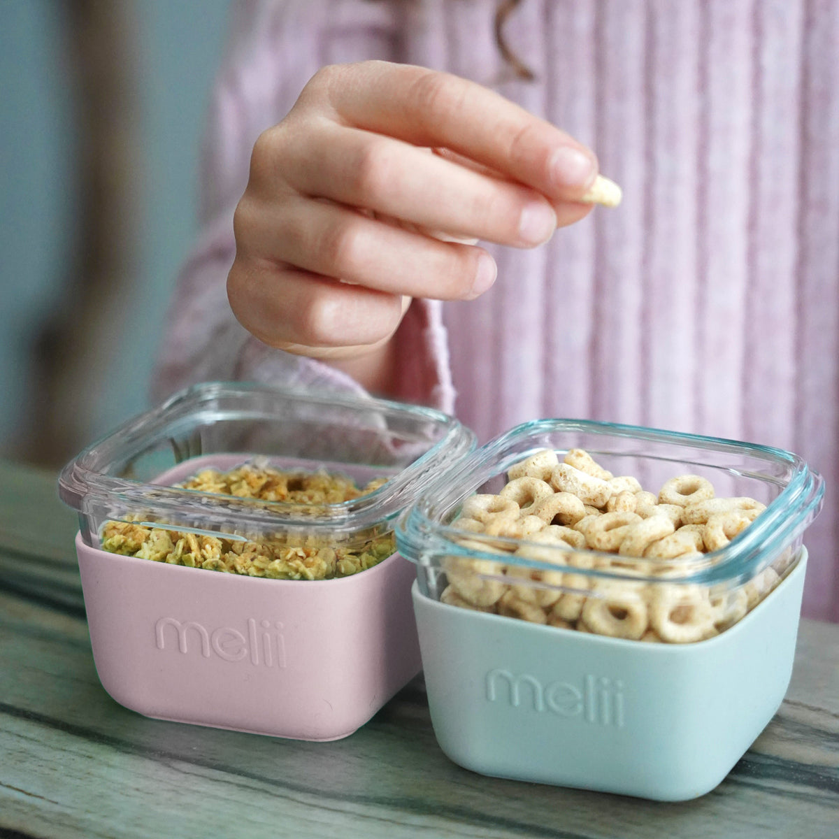 Melii Glass Containers, With Food
