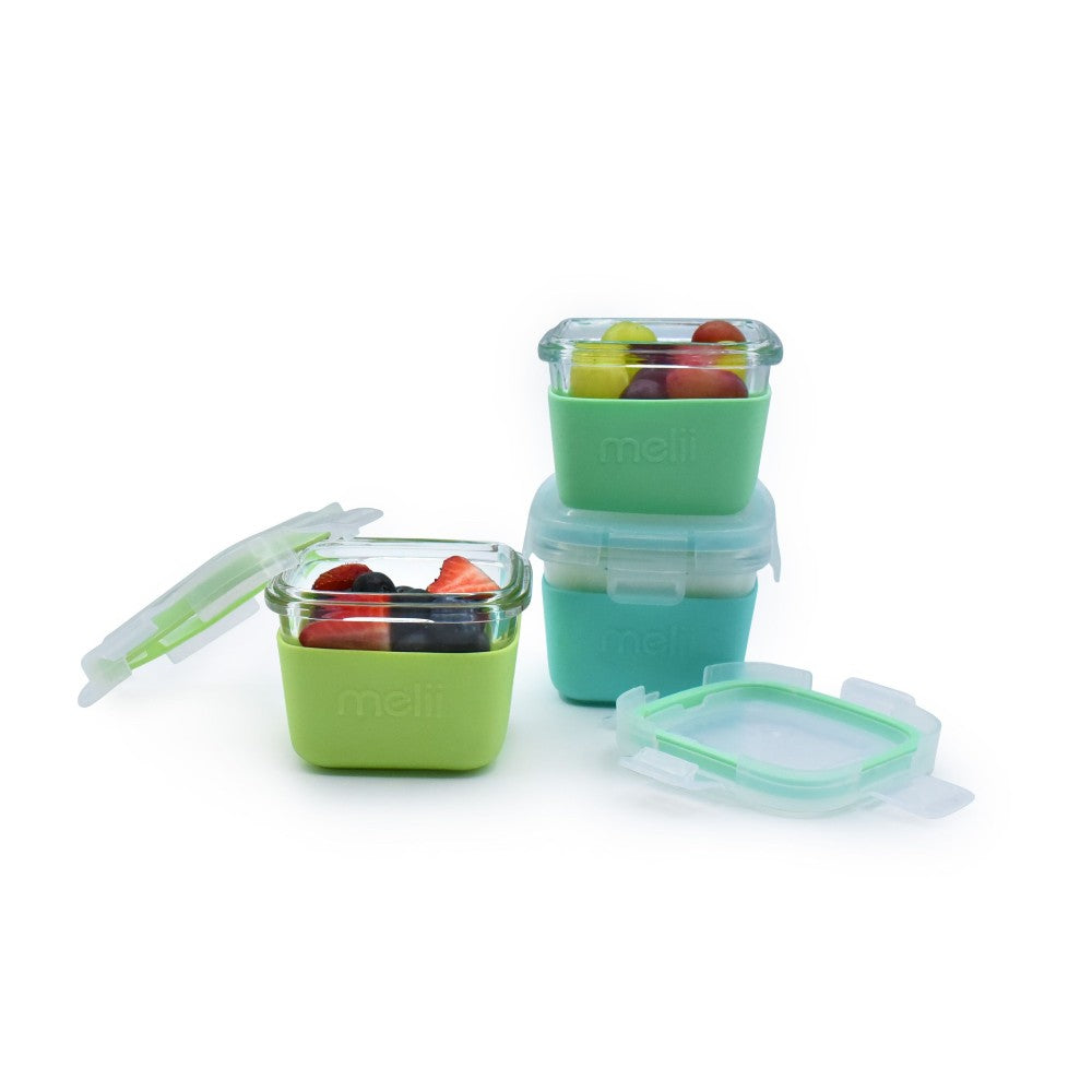 Melii Glass Containers, Stacked Shot