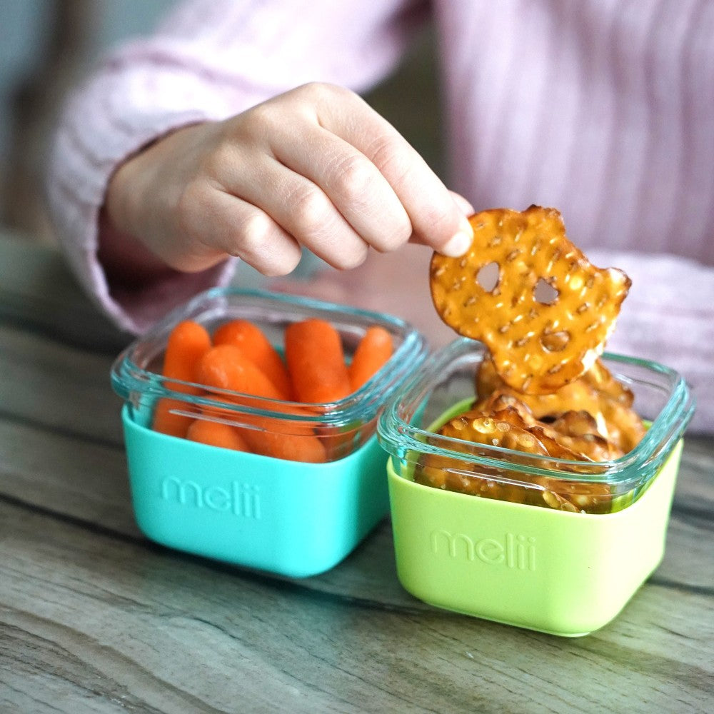Melii Glass Containers, with food