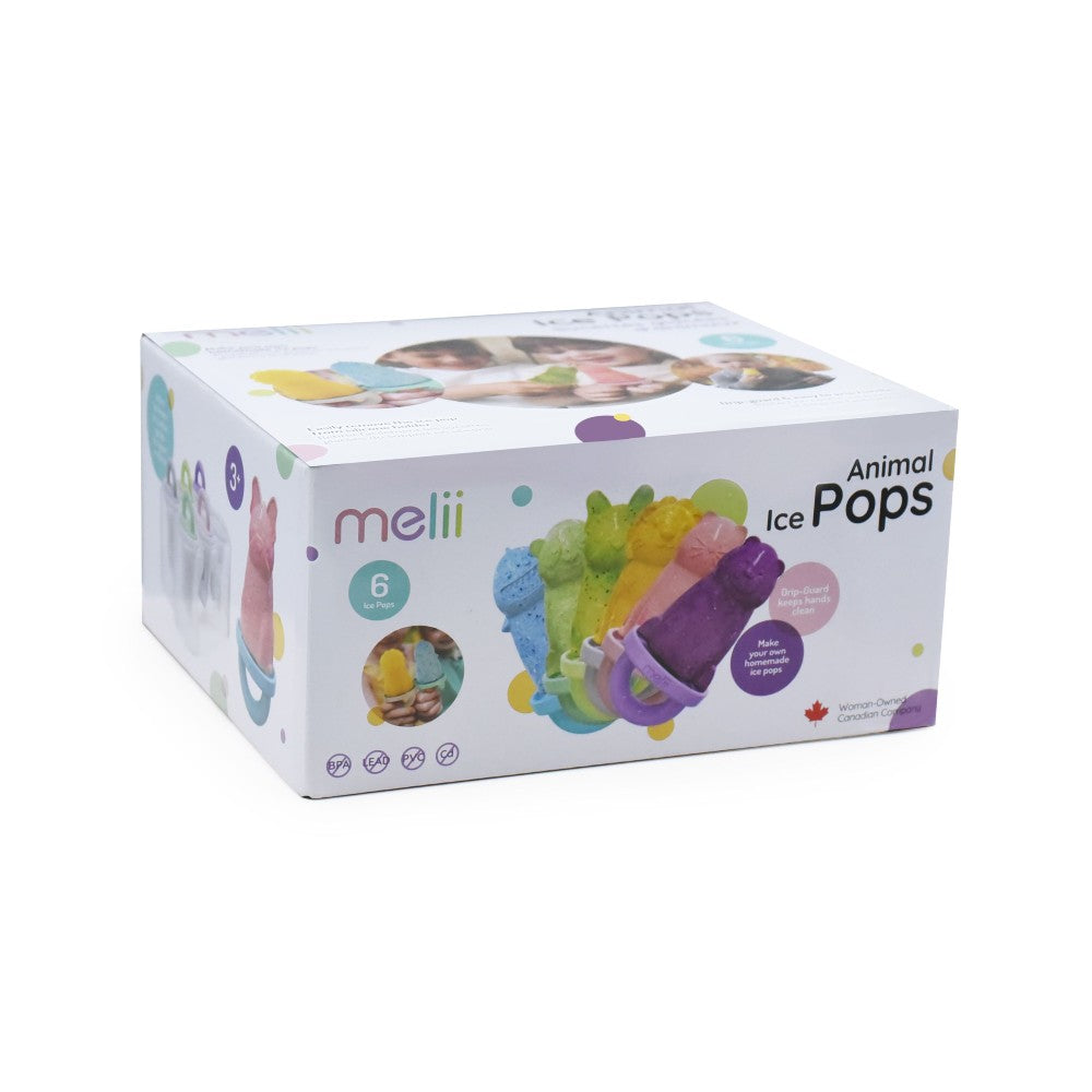 6 Piece Animal Ice Pops with Tray