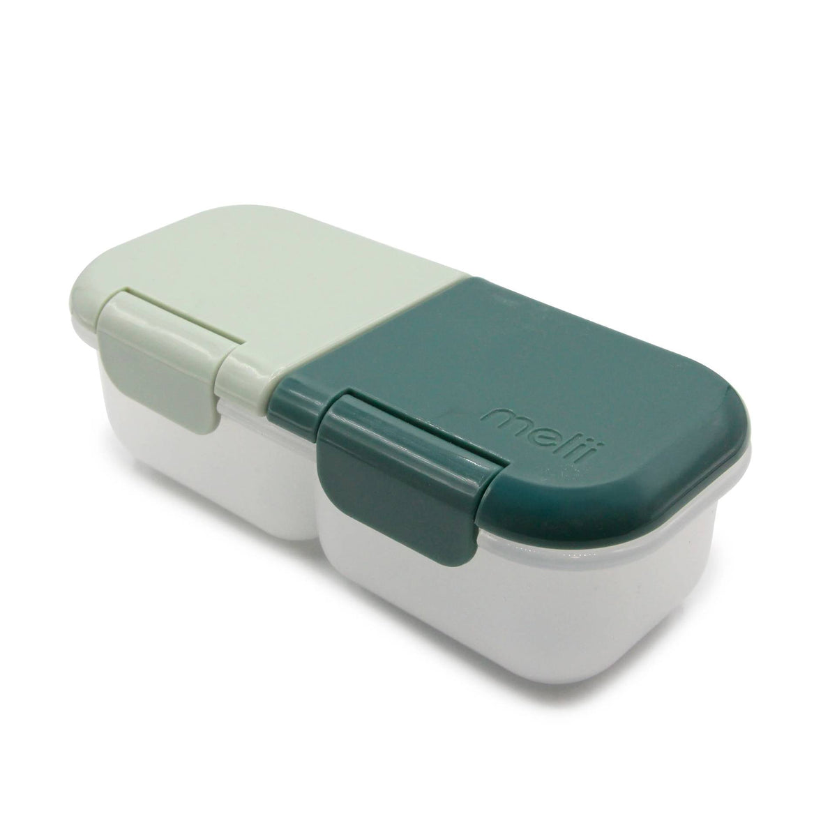 2 Compartment Snack Container - Sage/Cactus Fern, on a white background. 