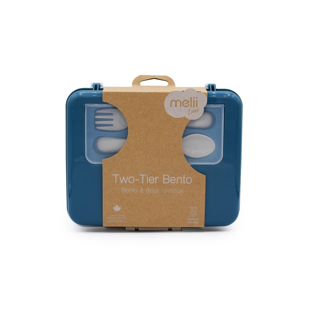2 Tier Bento Box - Luxe Blue