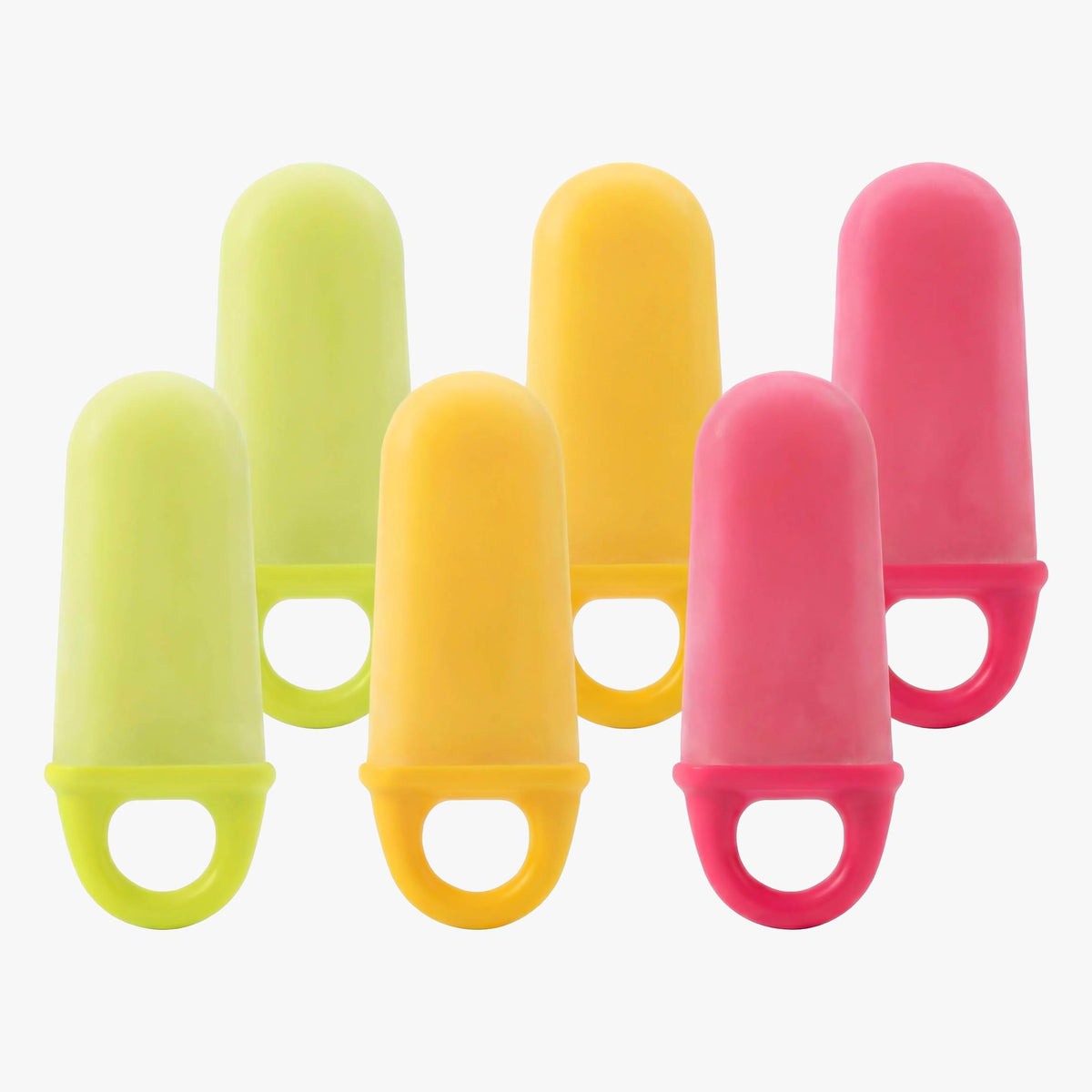 6pc Ice Pop Tray with Silicone Base - Plain