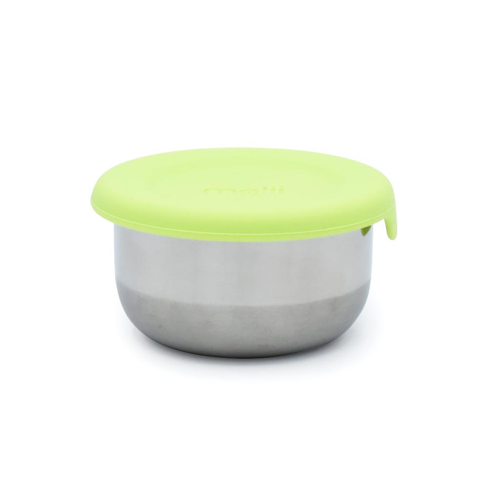 Mini Silicone & Stainless Steel Containers 3pc - Blue/Mint/Lime